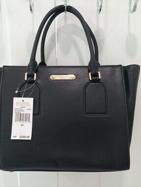 Michael Kors Selby Black Pebbled Leather Classic Purse NWT